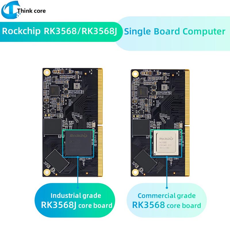 RK3568J RK3568 Placa SOM de dedo dorado